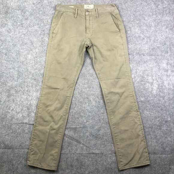 Lucky Brand Pants 121 Heritage Slim Chino Size W 29 L 32 Green Casual Preppy - Picture 1 of 8